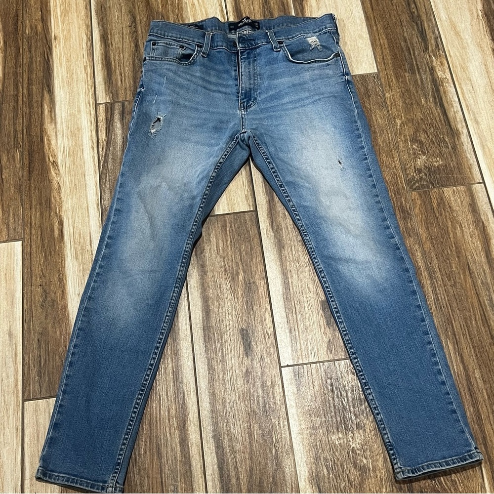 Hollister skinny epic flex blue jeans